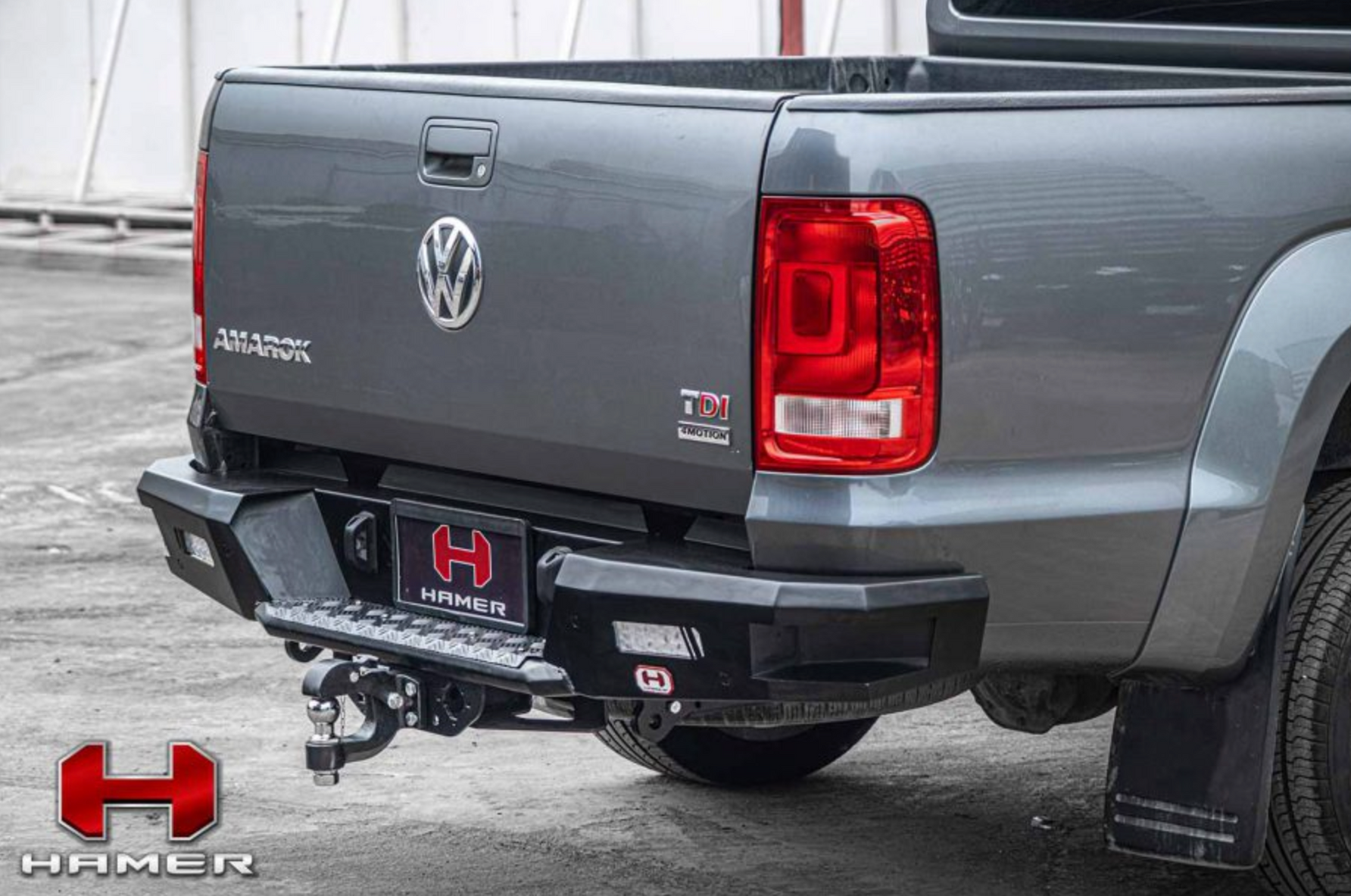 Hamer Rear Bumper Volkswagen Amarok Hamer Rear Replacement Bumper — Evorevo4x4