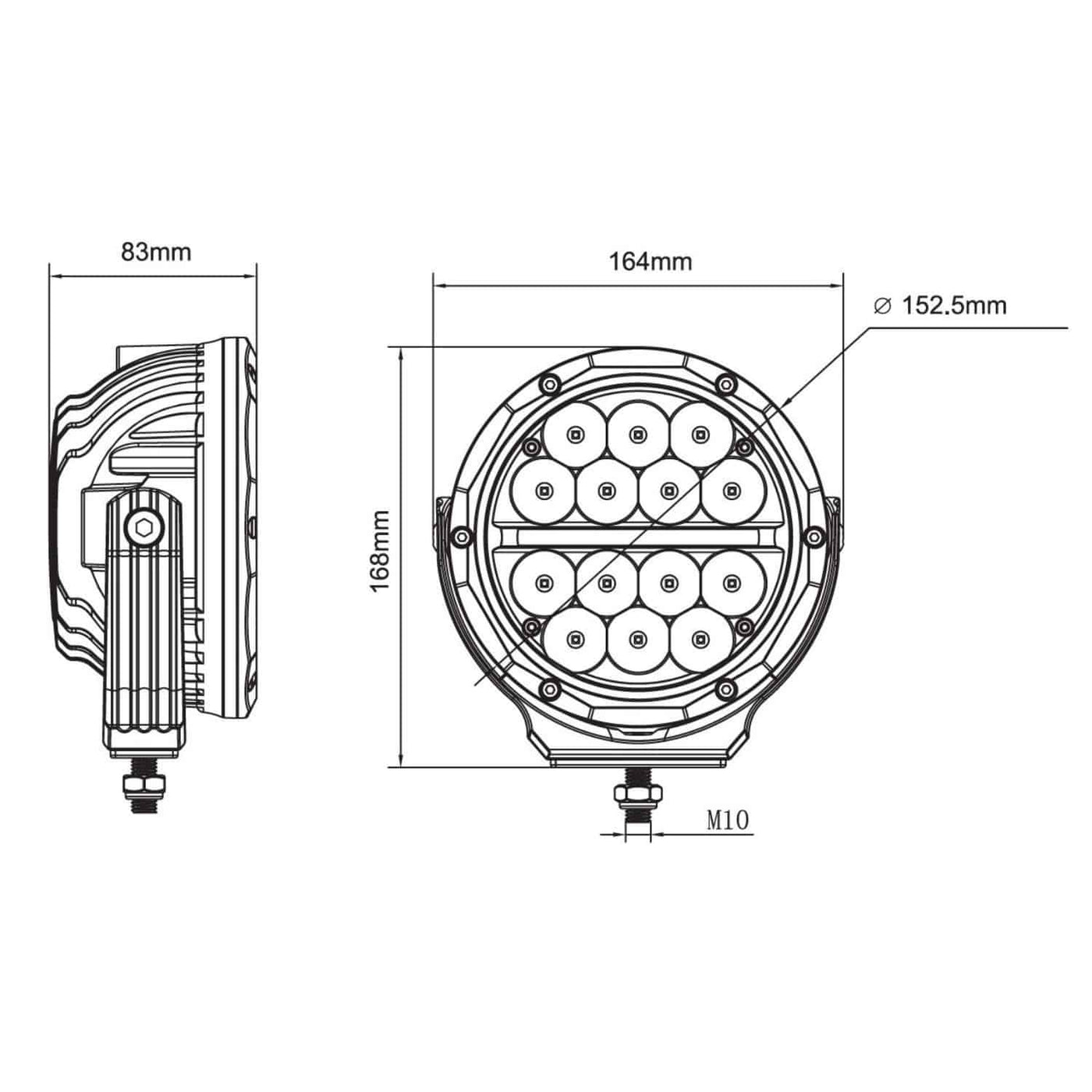 Hella Spot Light | 6 Inch Spot Lights | Evorevo4x4