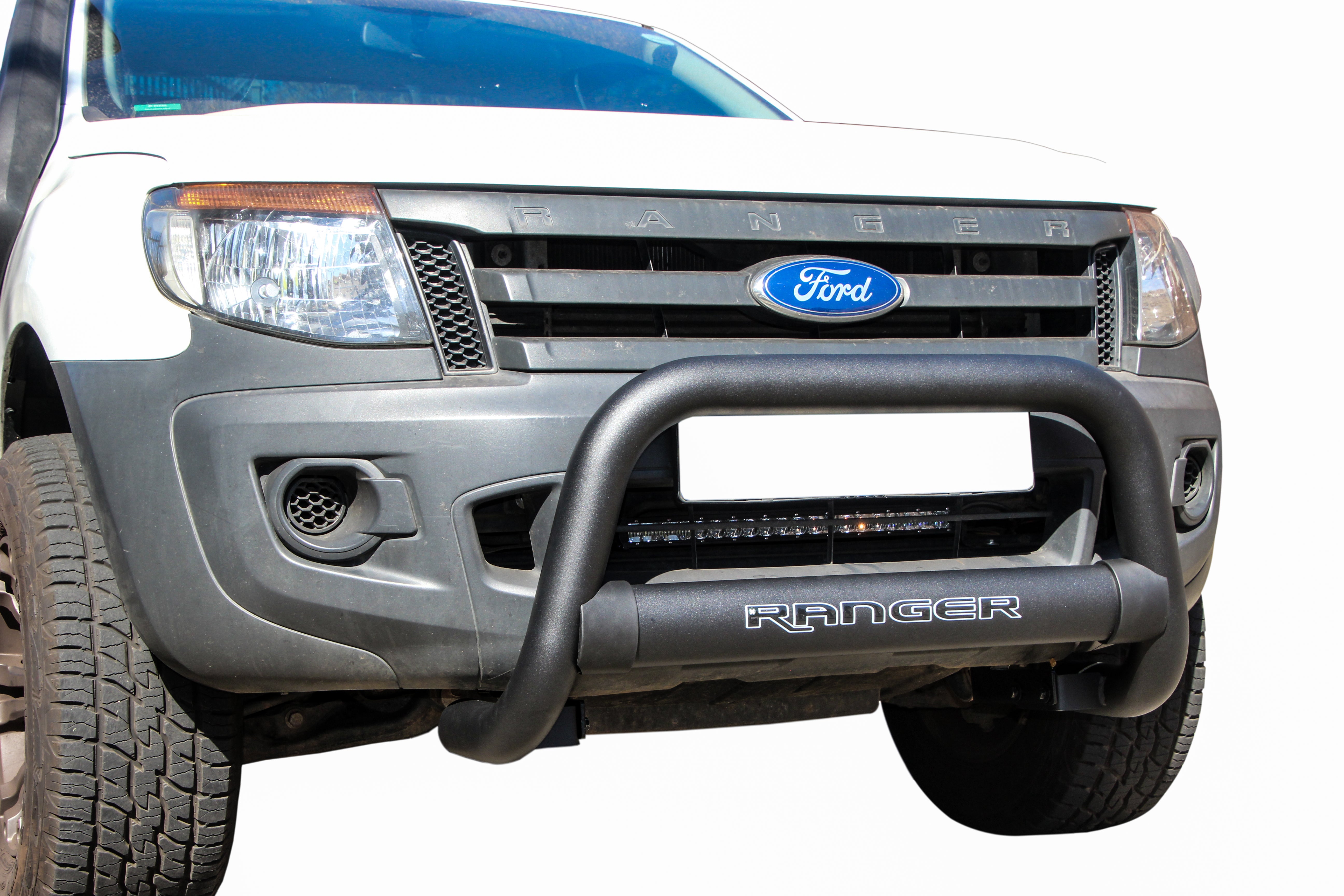 Ford Ranger Header Bar Ford Ranger Nudge Bar Black 2012 - 2015 Stainless Premium