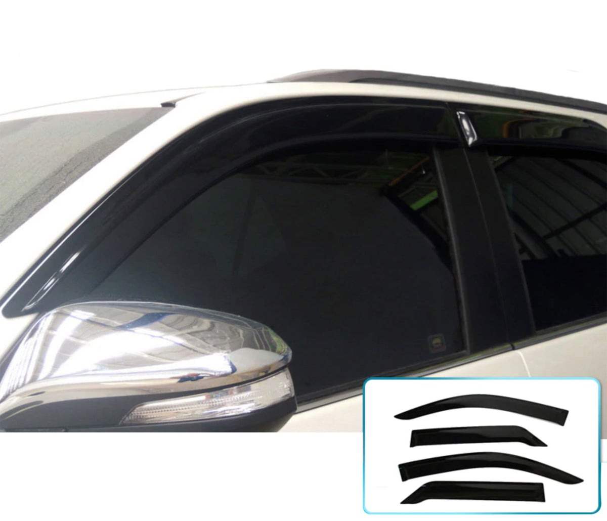 Toyota Fortuner Windshields 2016+ Matt Black — Evorevo4x4