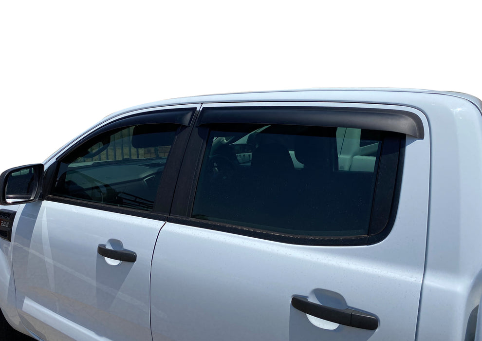 Ford-Ranger-Wind-Shields-Rain-Deflectors-Window-Shield-Black-Doublecab
