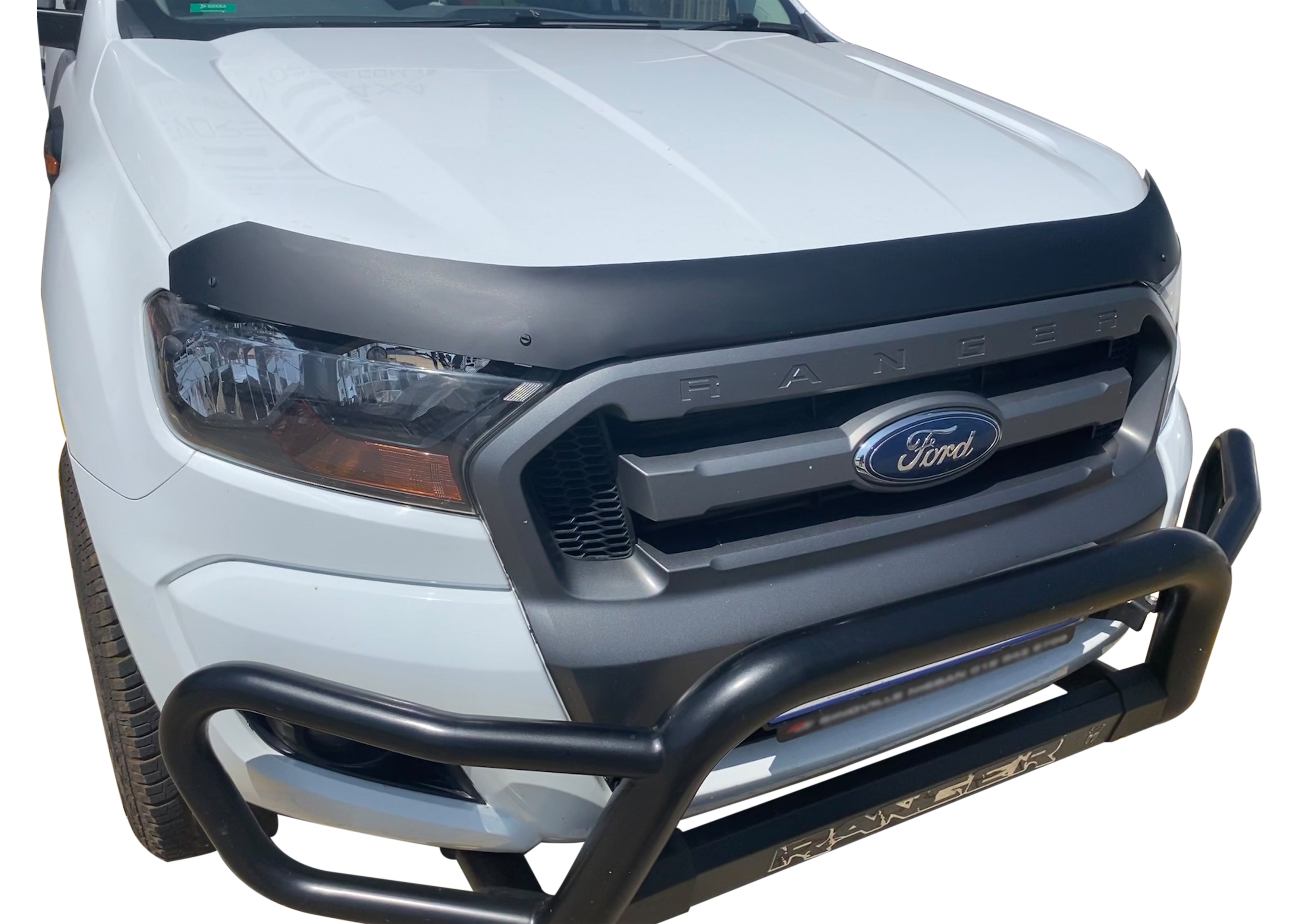 Ford Ranger Facelift T7 Matt Black Bonnet Guard — Evorevo4x4