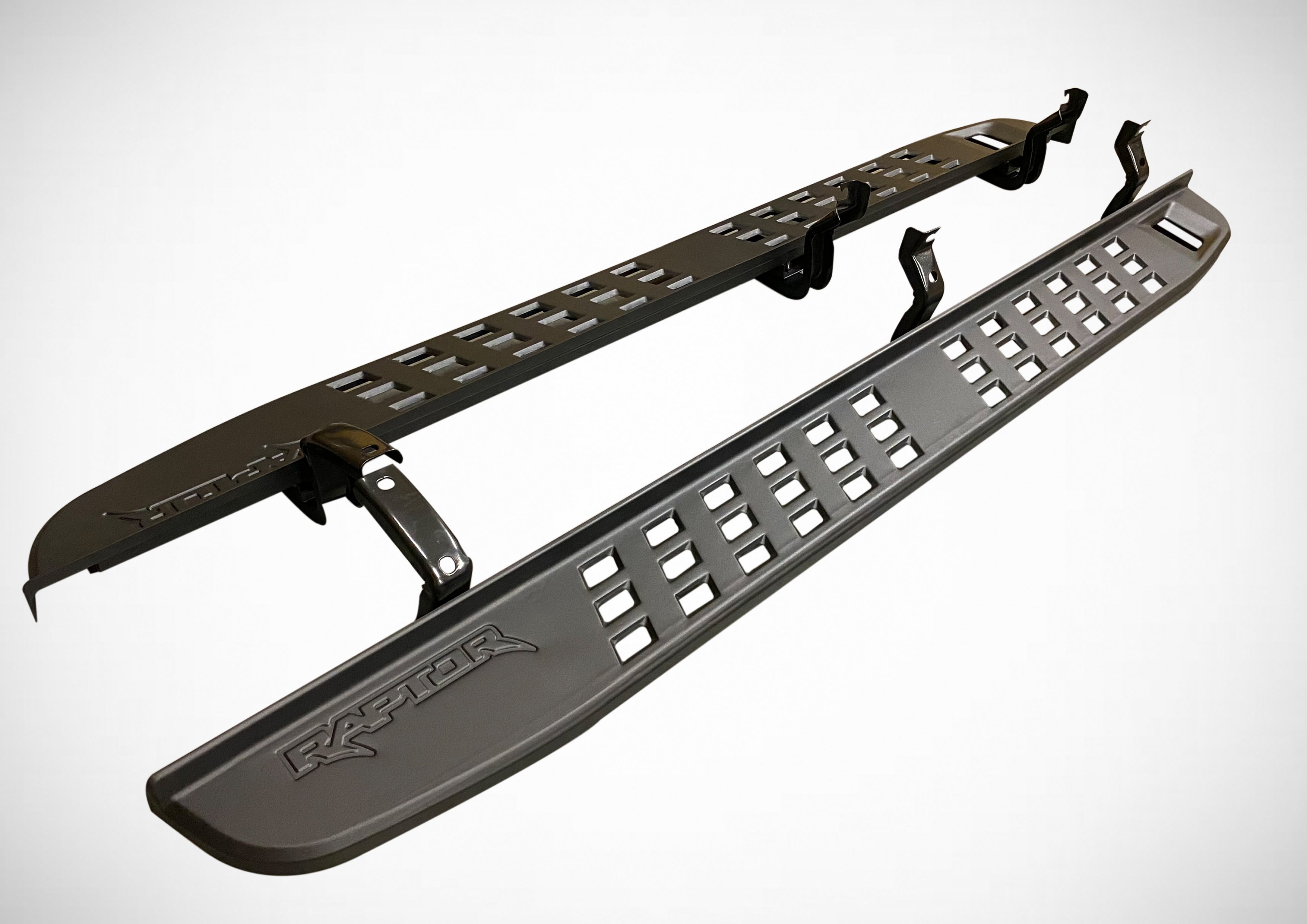 Ford Ranger / Raptor Style Steel Side Steps 2012+