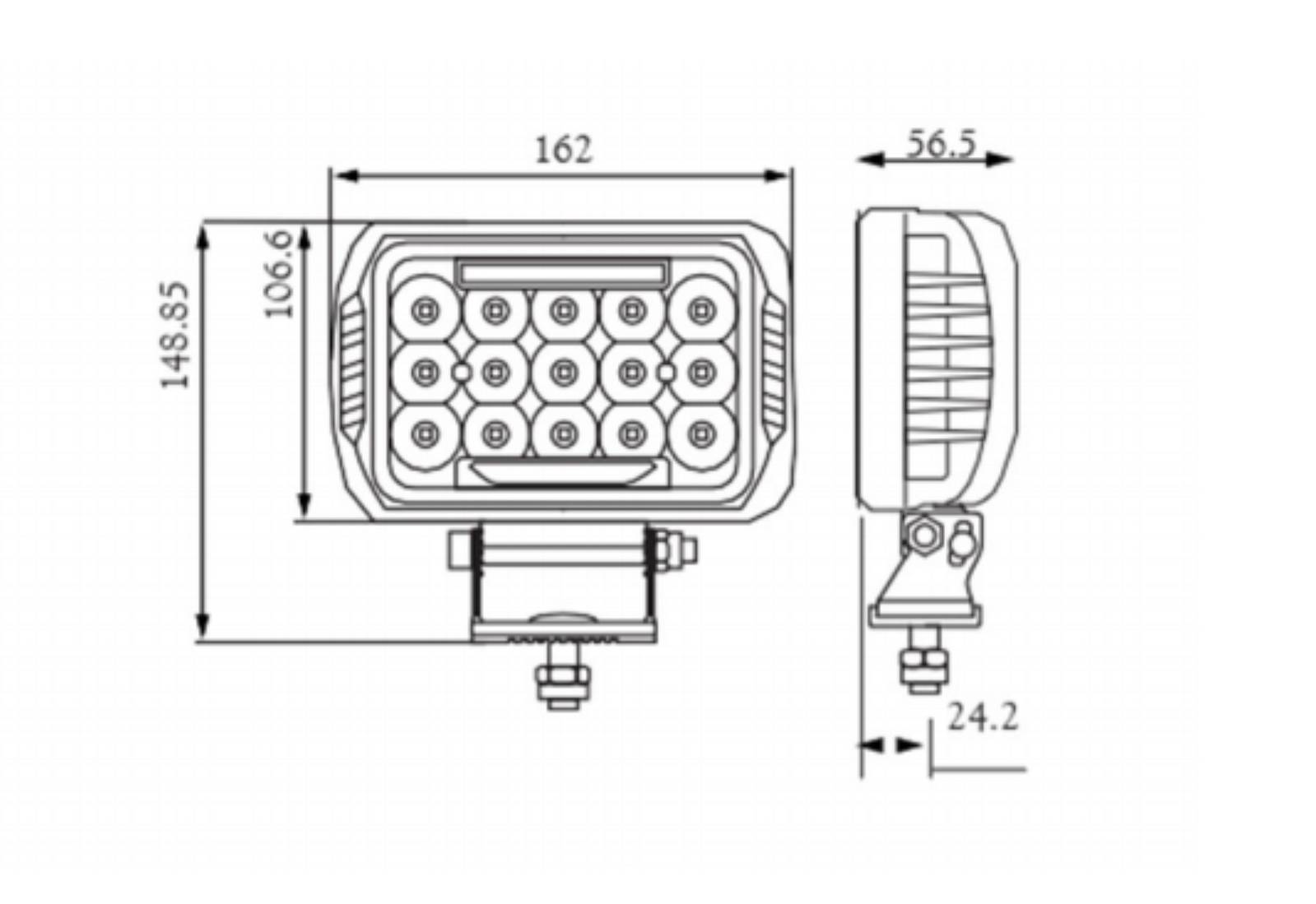 Hella VF450 Led Lights Set — Evorevo4x4