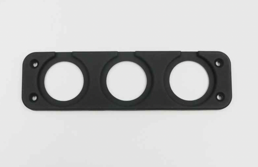 Three Hole Rear Connector Panel - Blank