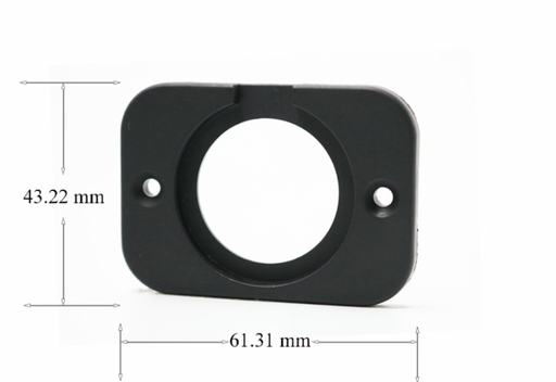 One Hole Rear Connector Panel - Blank