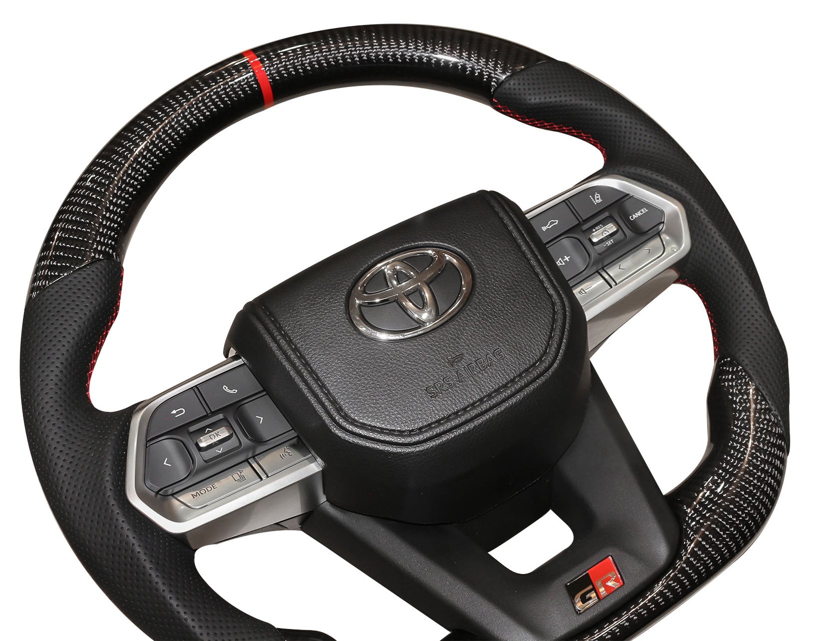 Toyota Land Cruiser Carbon Steering Wheel Silver 70 Series — Evorevo4x4