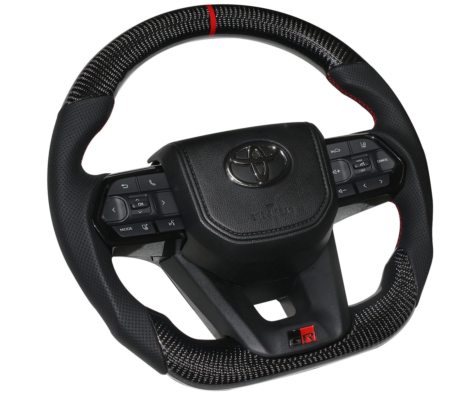 Toyota Land Cruiser Carbon Steering Wheel Black 70 Series — Evorevo4x4