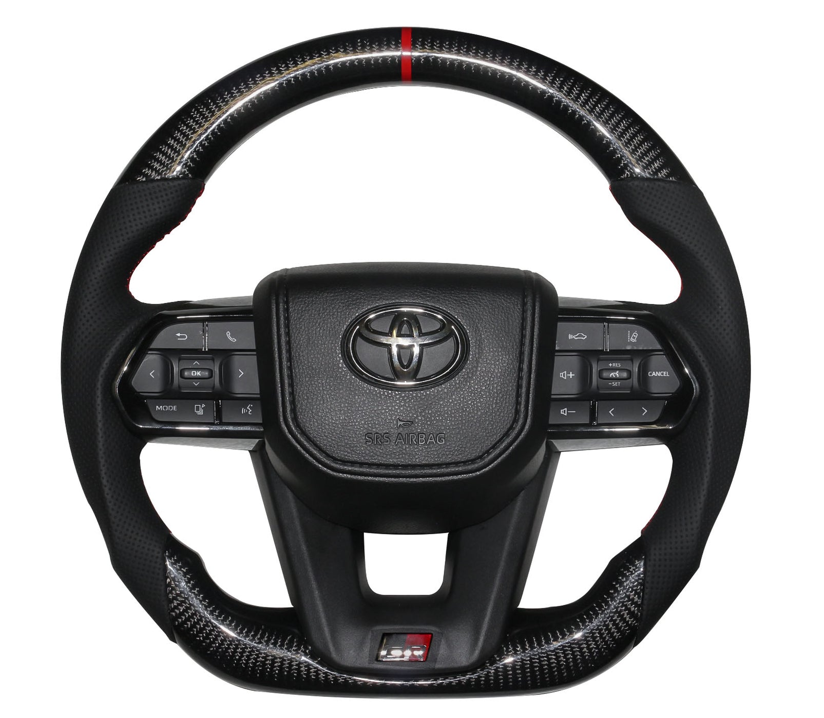 Toyota Land Cruiser Carbon Steering Wheel Black 70 Series — Evorevo4x4